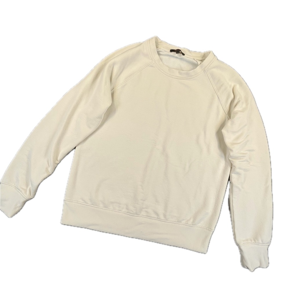 Quince SuperSoft Fleece Crew Raglan XS Off-White Modal Blend Capsule Sweatshirt